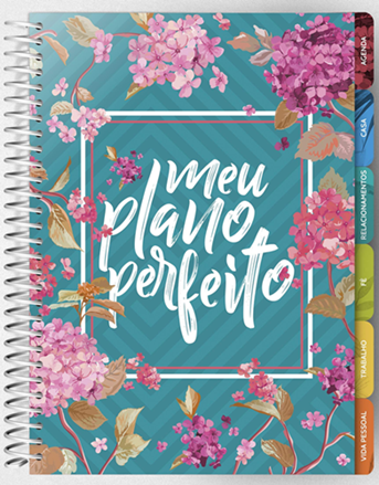 Planner - Meu plano perfeito - Capa Flores