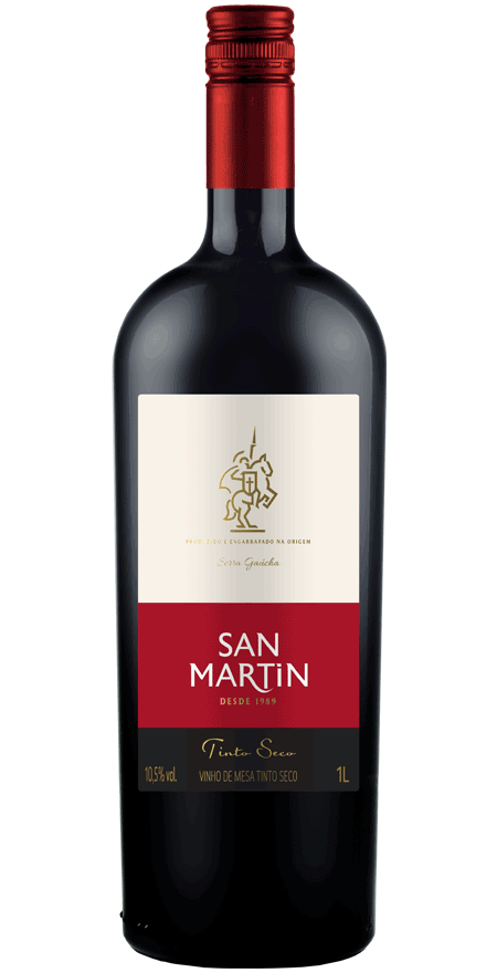 Vinho Tinto Seco de Mesa San Martin 1L