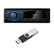 Auto Rádio Multilaser Trip Bt - Bluetooth, USB, Fm e Aux + Pendrive 4GB - P3350