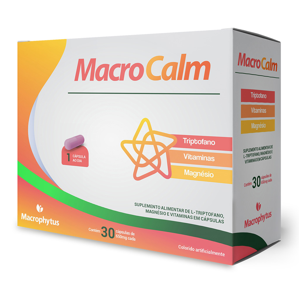 Macro Calm 30 cápsulas (triptofano + vitaminas)