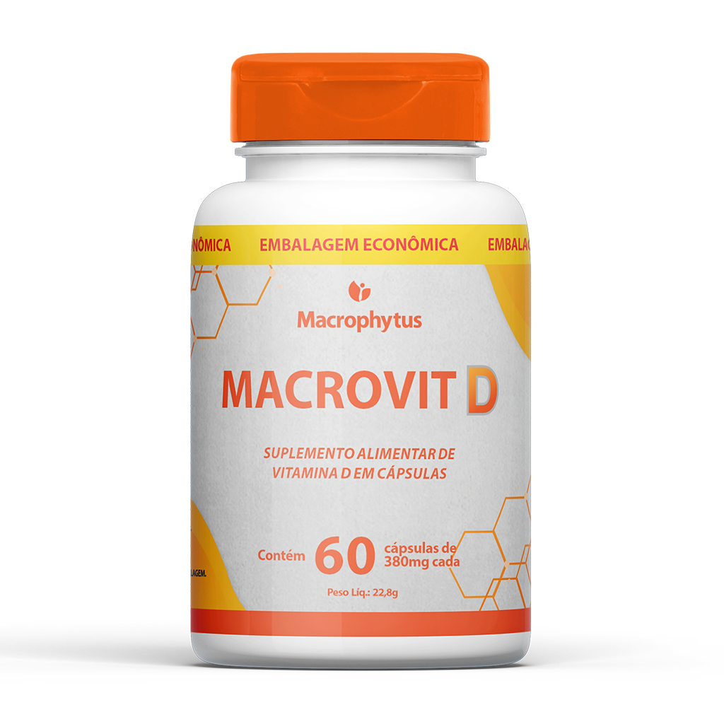 Macrovit D 60 cápsulas (Vitamina D)