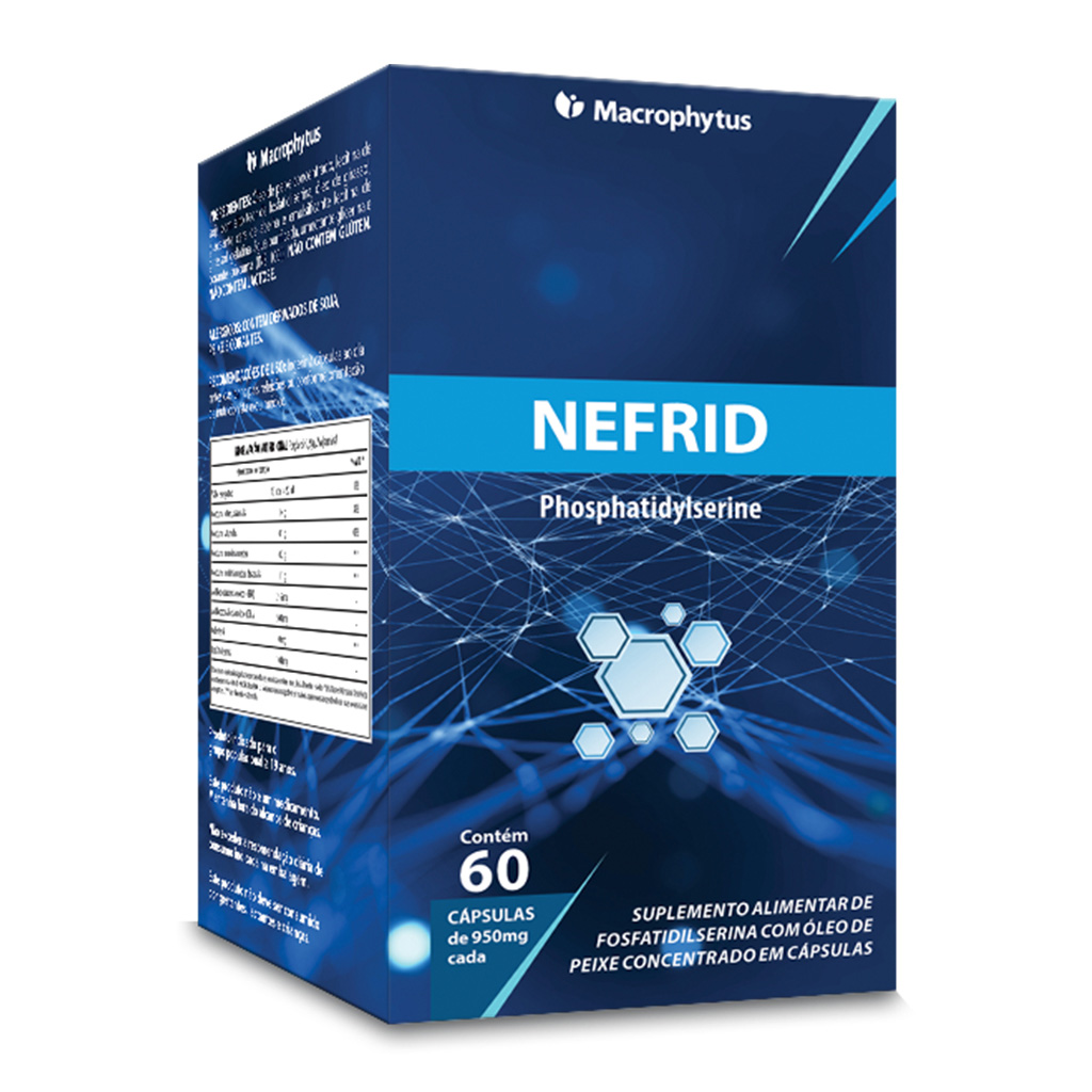 Nefrid 950mg 60 cápsulas (fosfatidilserina + ômega)