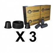 Kit 03 Borrachas de Vedação para Stem e Carvão de Coco 1kg - Cosmic