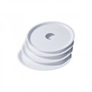 kit 04 Prato Branco para Cinzas em Alumínio com Design Moderno e Minimalista - Cosmic
