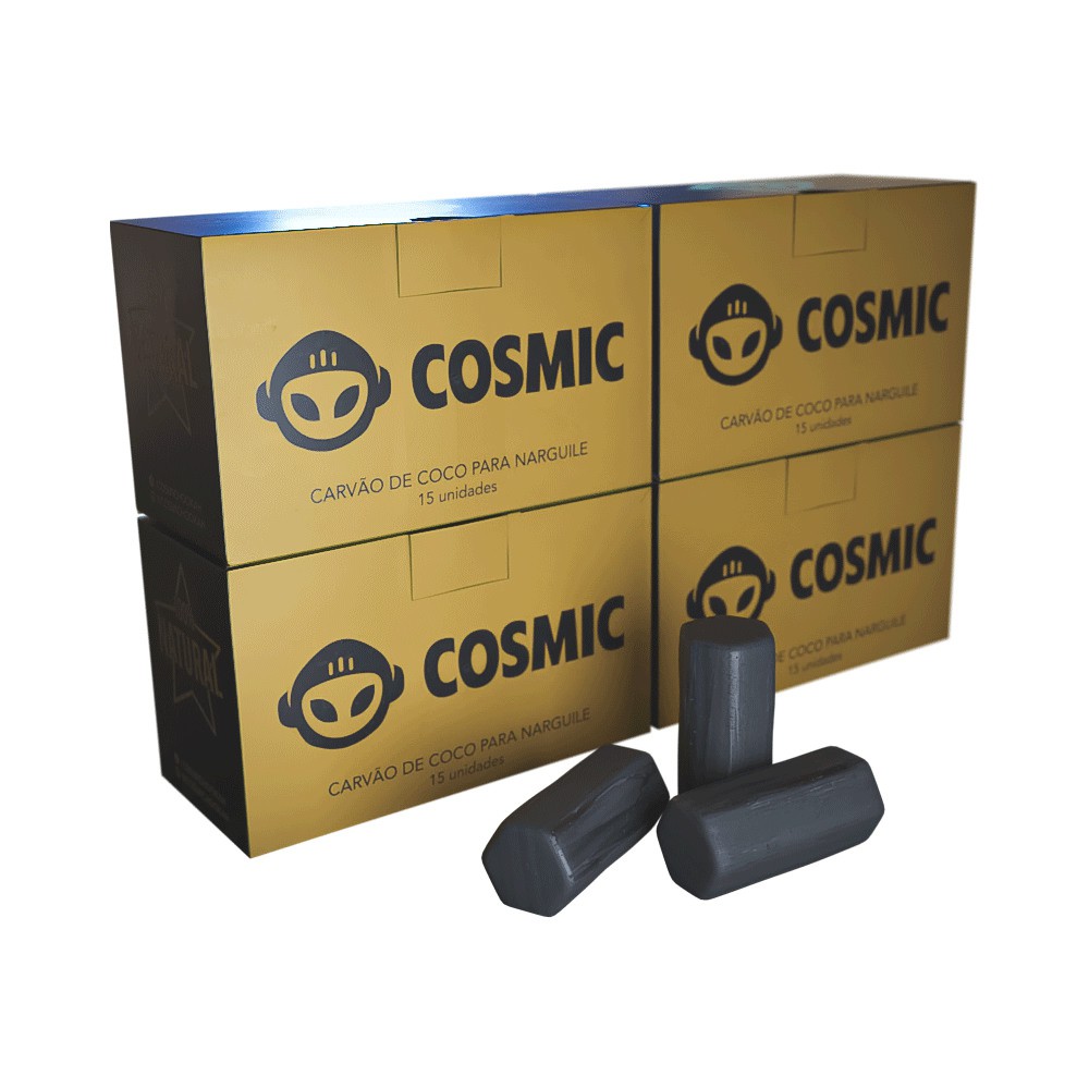 Carvão de Coco 1kg Longa Duração Alta Qualidade - Cosmic