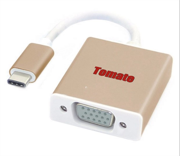 ADAPTADOR USB C PARA VGA MTC-7104 TOMATE