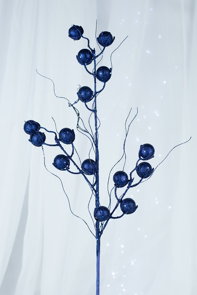 Kit 3pçs - Galho Berry Azul 80cm