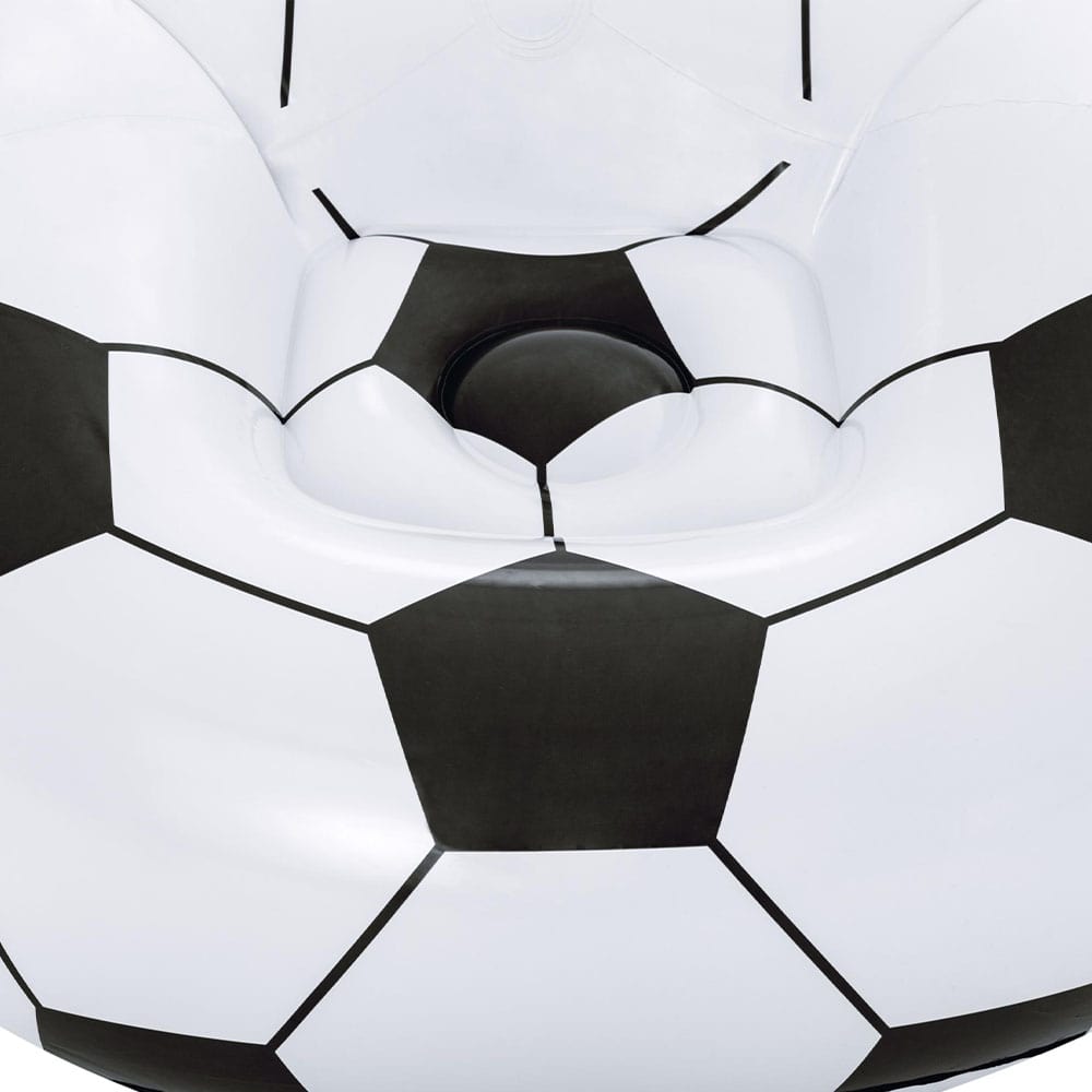Cadeira inflável puff Bola de Futebol 1,14m x 1,12m x 66cm