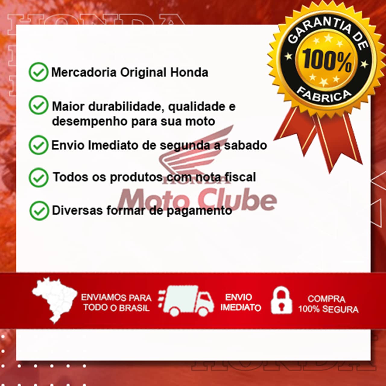 Borracha Superior Amortecedor Cg 125 Cg 150 Cg160 Original Honda 52485088901 - Foto 3