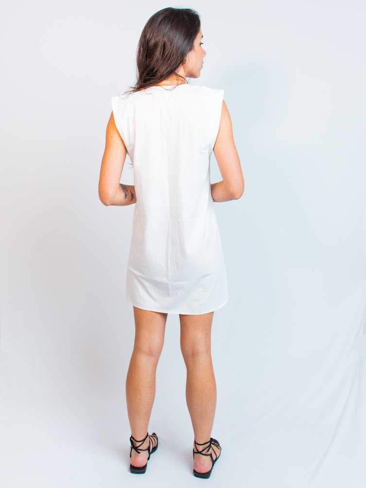 MUSCLE DRESS OFF WHITE