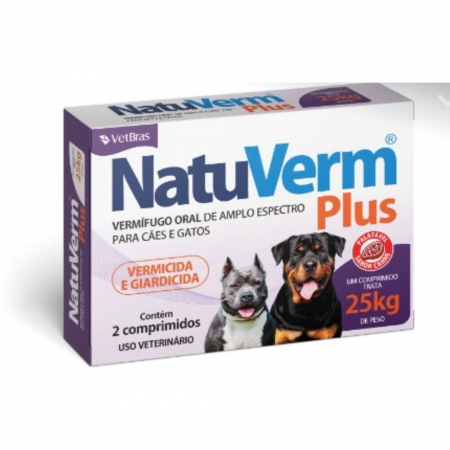 Natu Verm Plus 1650 mg - 2 comprimidos