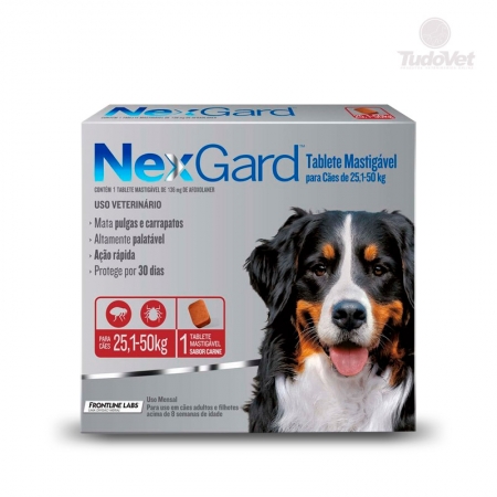 NexGard Cães de 25,1 a 50 kg - 1 tablete