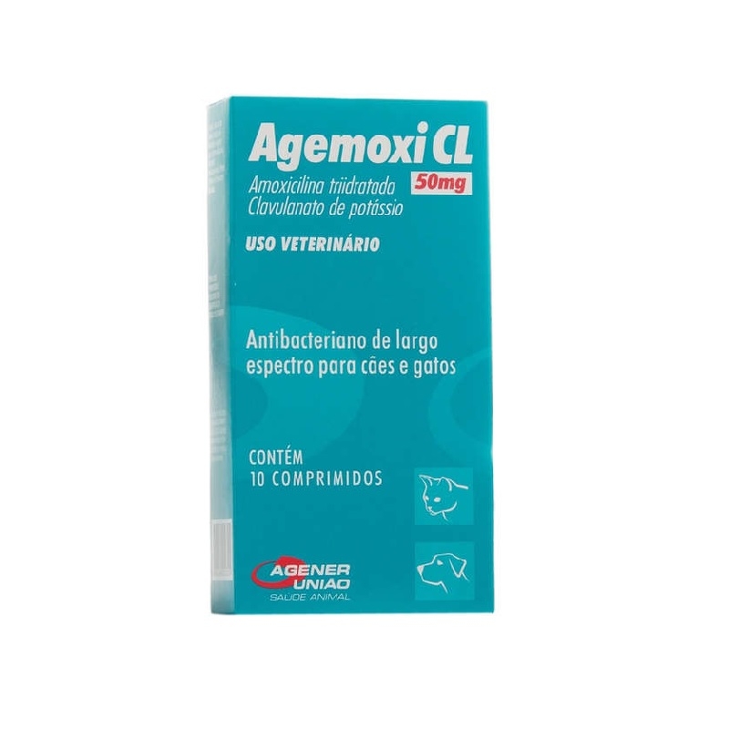 Agemoxi CL 50 mg - 10 comprimidos