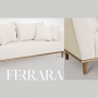 Sofá Fixo Ferrara 1,90m Tecido Suede Prince Linha 1