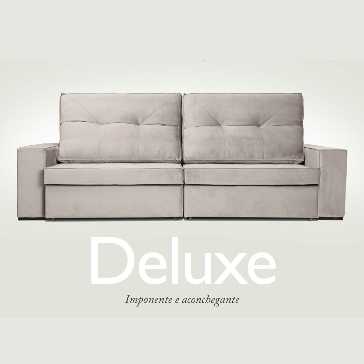Sofá Retrátil e Reclinável Deluxe 2,50m Tecido Suede Prince Linha 1