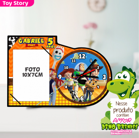 Relógio c/ porta retrato | Toy Story