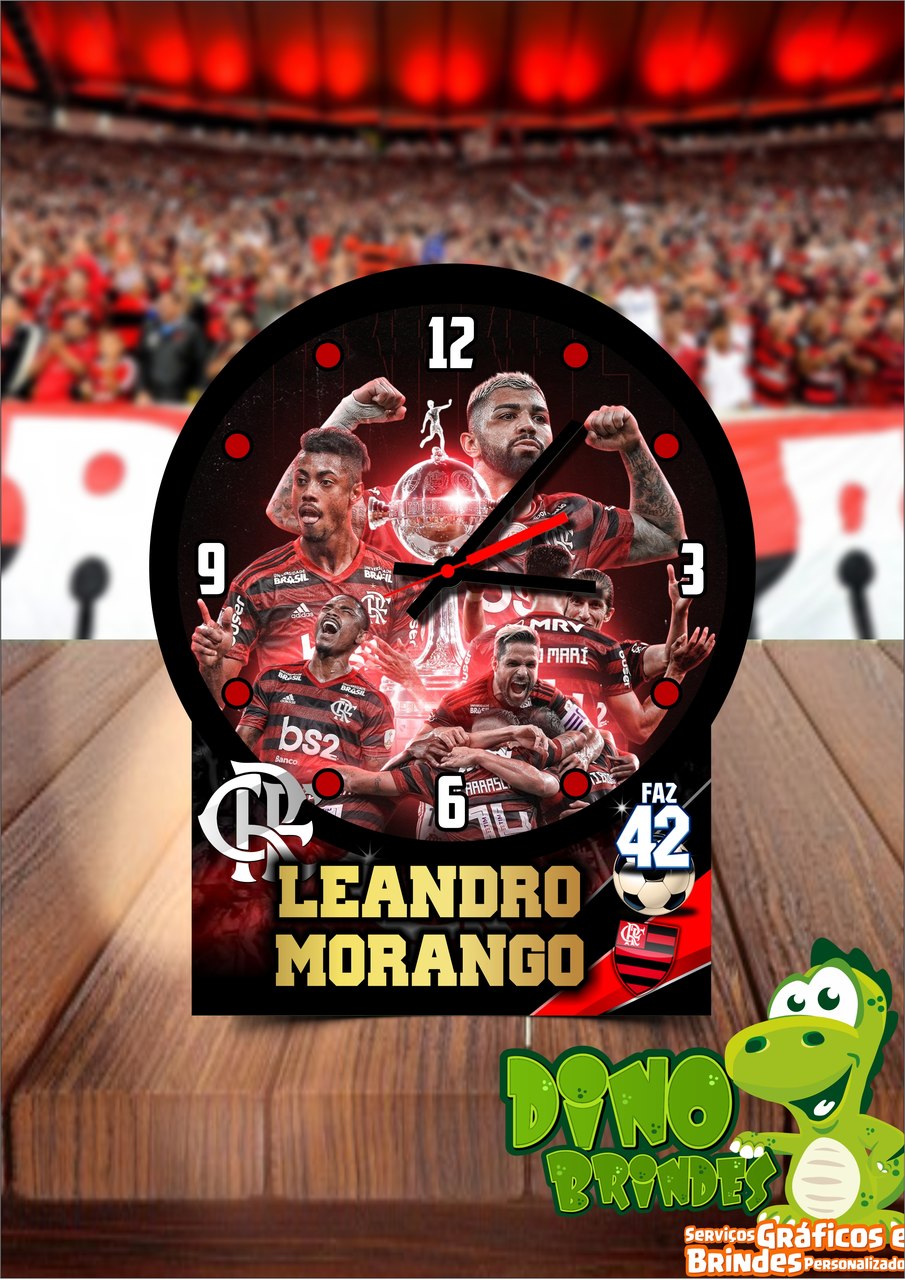 Relógio de mesa Flamengo