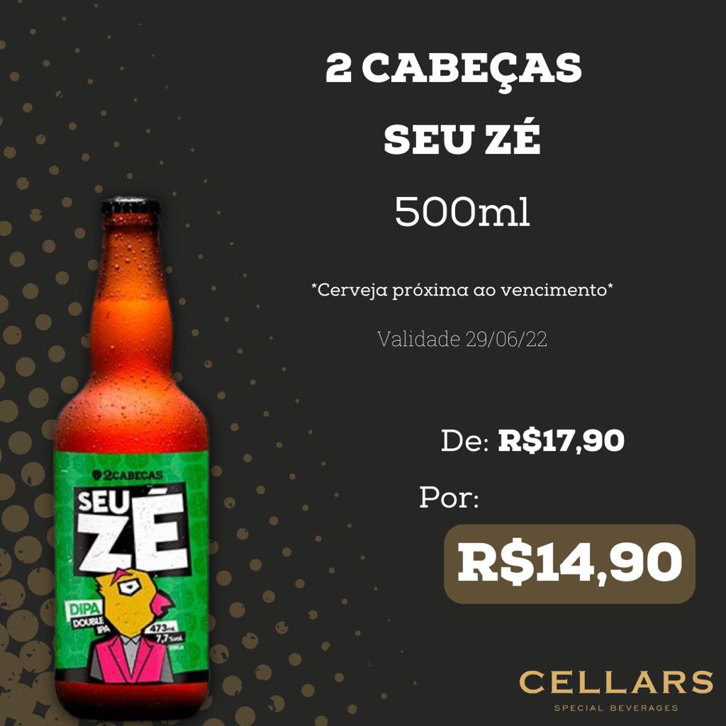 Cerveja 2 Cabeças SEU ZÉ 500ml