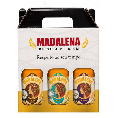 Embalagem para Kit Madalena 3 Garrafas (Só embalagem)