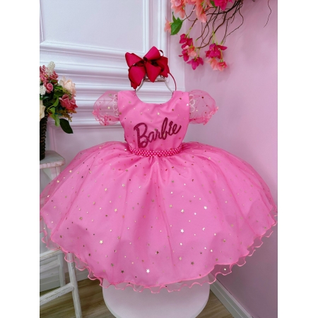 Vestido Infantil  Temático Barbie