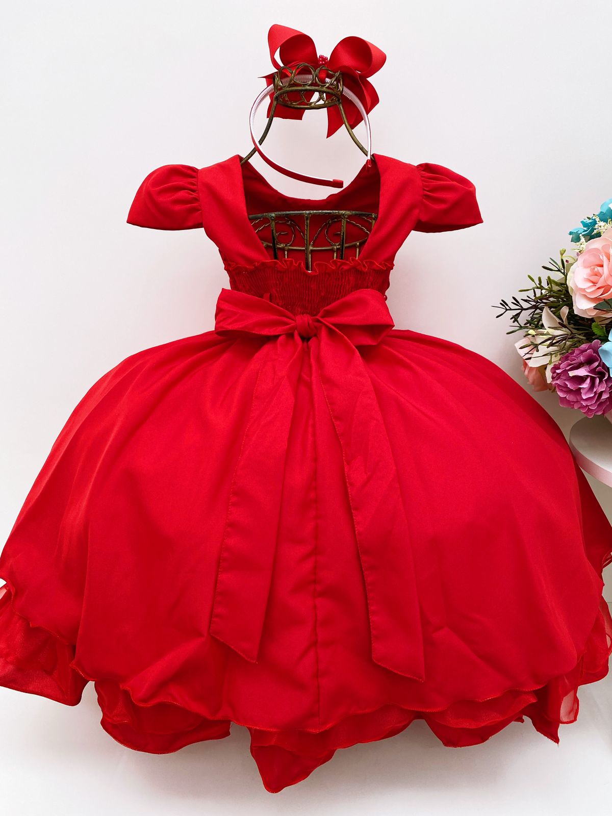 Vestido Infantil Vermelho