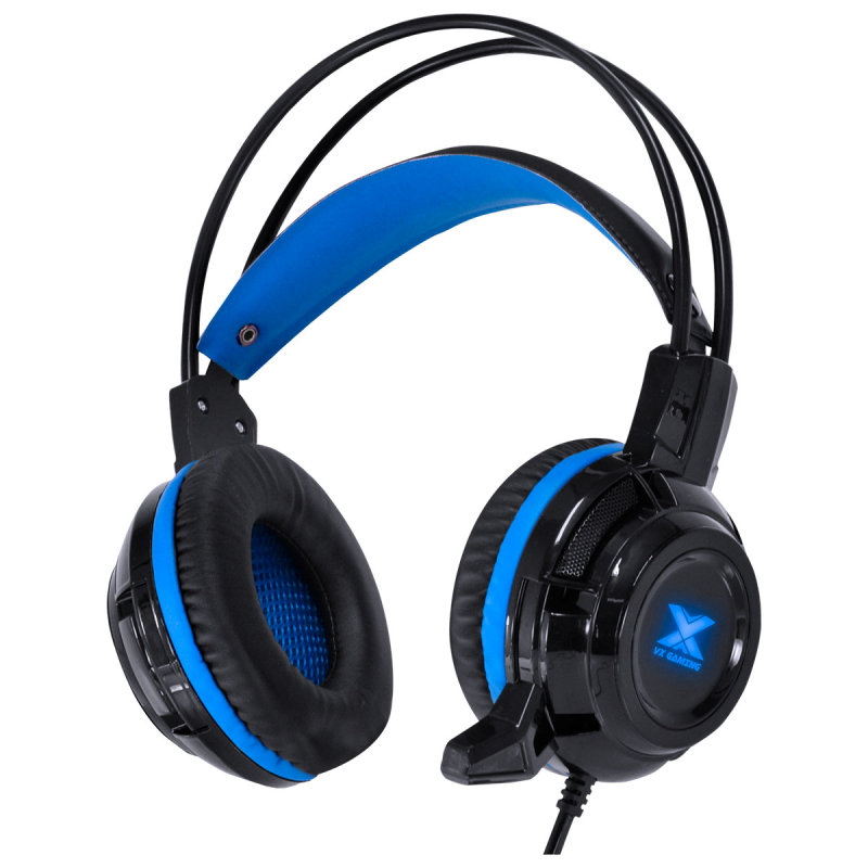 Fone Headset Gamer Taranis V2 P2 Com Microfone - Preto e Azul