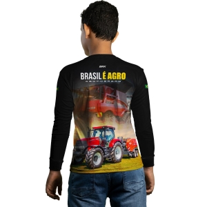 Camisa Agro BRK Brasil é Agro Trator com UV50 +