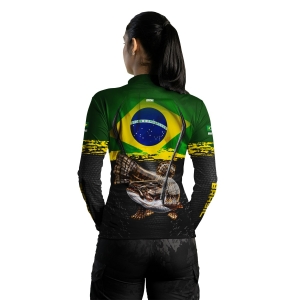 Camisa de Pesca BRK Traíra Brasil com UV50 +