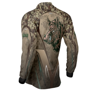 Camisa de Caça BRK Hunter Marrom com UV50 +