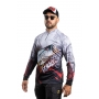 Camisa de Pesca BRK Cinza Robalo com UV50 +