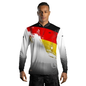 Camisa de Pesca BRK Bandeira Alemanha com UV50 +