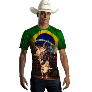 Camiseta Agro BRK Rodeio Brasil com UV50 +
