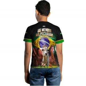 Camiseta Agro BRK Os Meninu da Pecuária Patriota com UV50 +