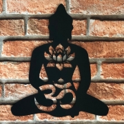 Silhueta Decorativa Buda Om