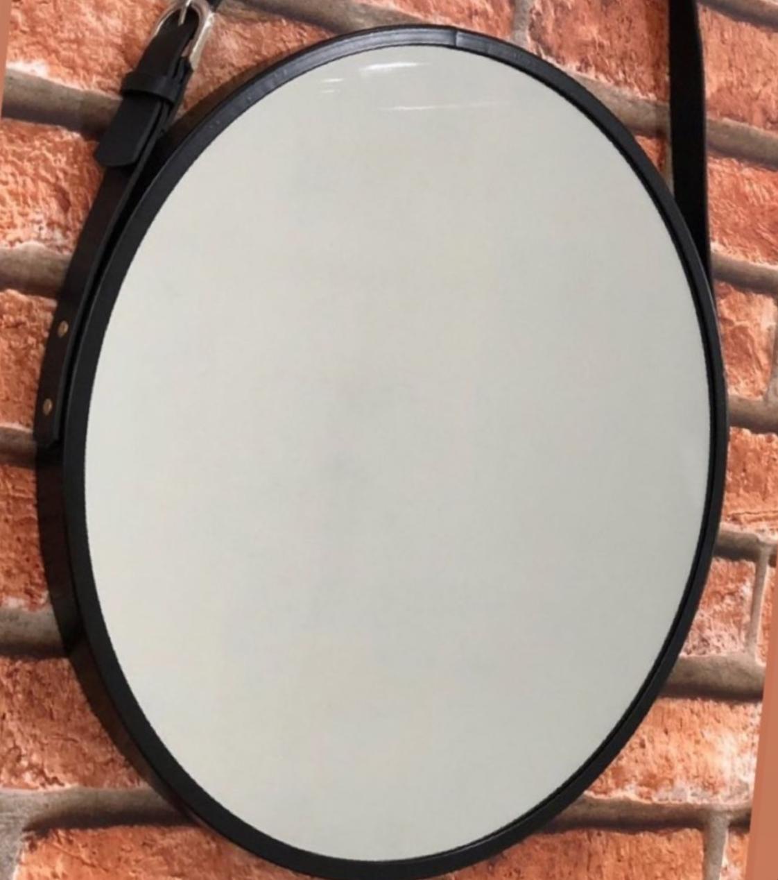 Espelho Decorativo Adnet Redondo com Alça 45cm