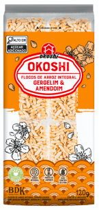 Okoshi Barrinha de Arroz Integral com Gergelim e Amendoim - 120g