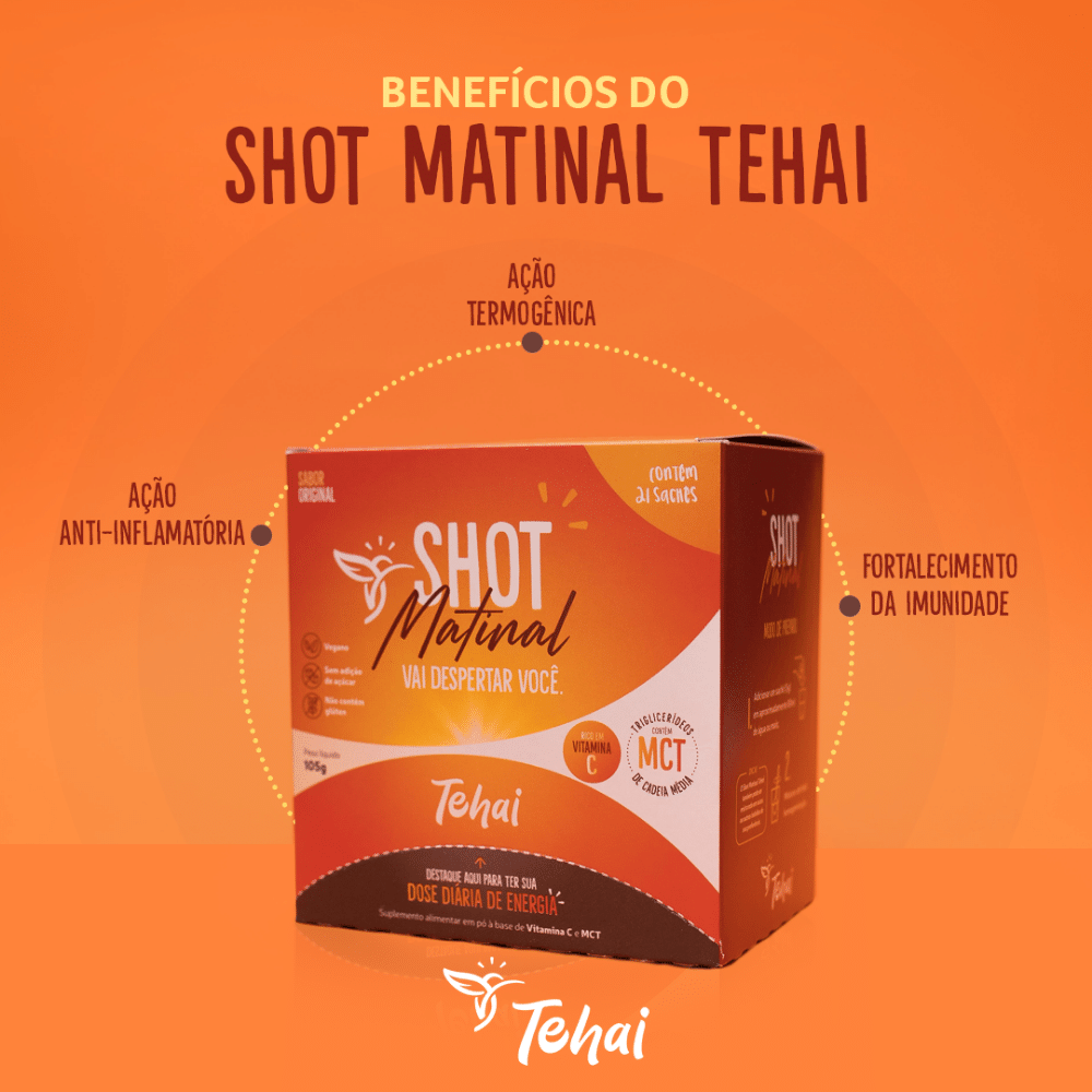 Shot Matinal Tehai - Suplemento de MCT e Vitamina C