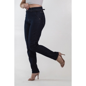 Calça Jeans Escuro Skinny Feminina Elastano Alta Anticorpus
