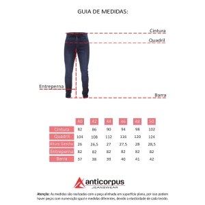 Calça Jeans Slim Masculina Tradicional Strech Anticorpus