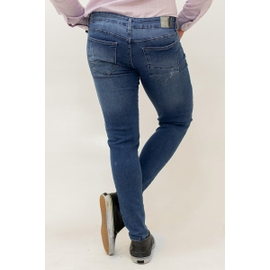 Calça Jeans Super Skinny Puídos Masculina Elastano Anticorpus
