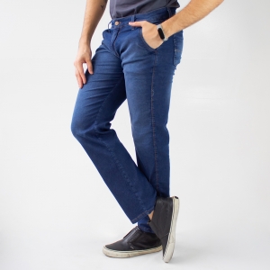Calça Slim Jeans Masculina Jeans Escuro Stretch Anticorpus