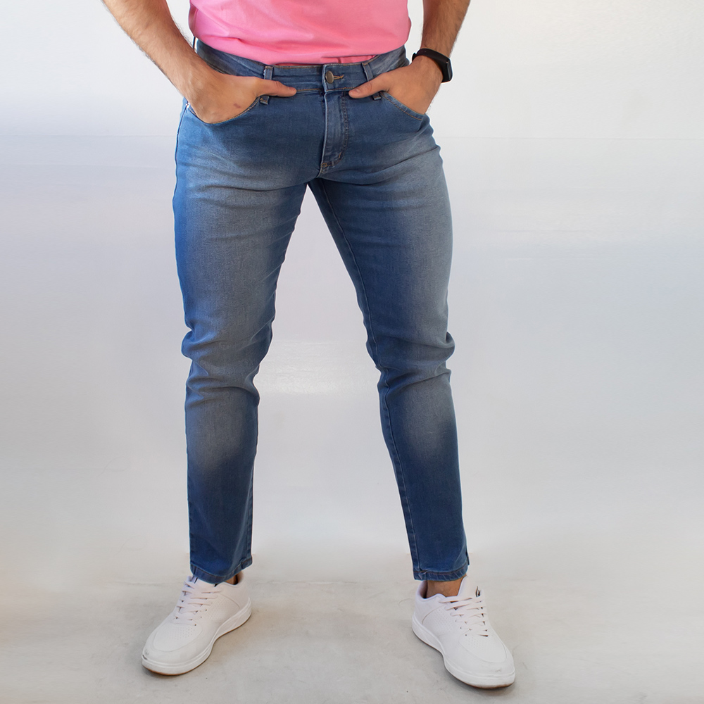 Calça Jeans Masculina Skinny Azul Tradicional Elastano Anticorpus