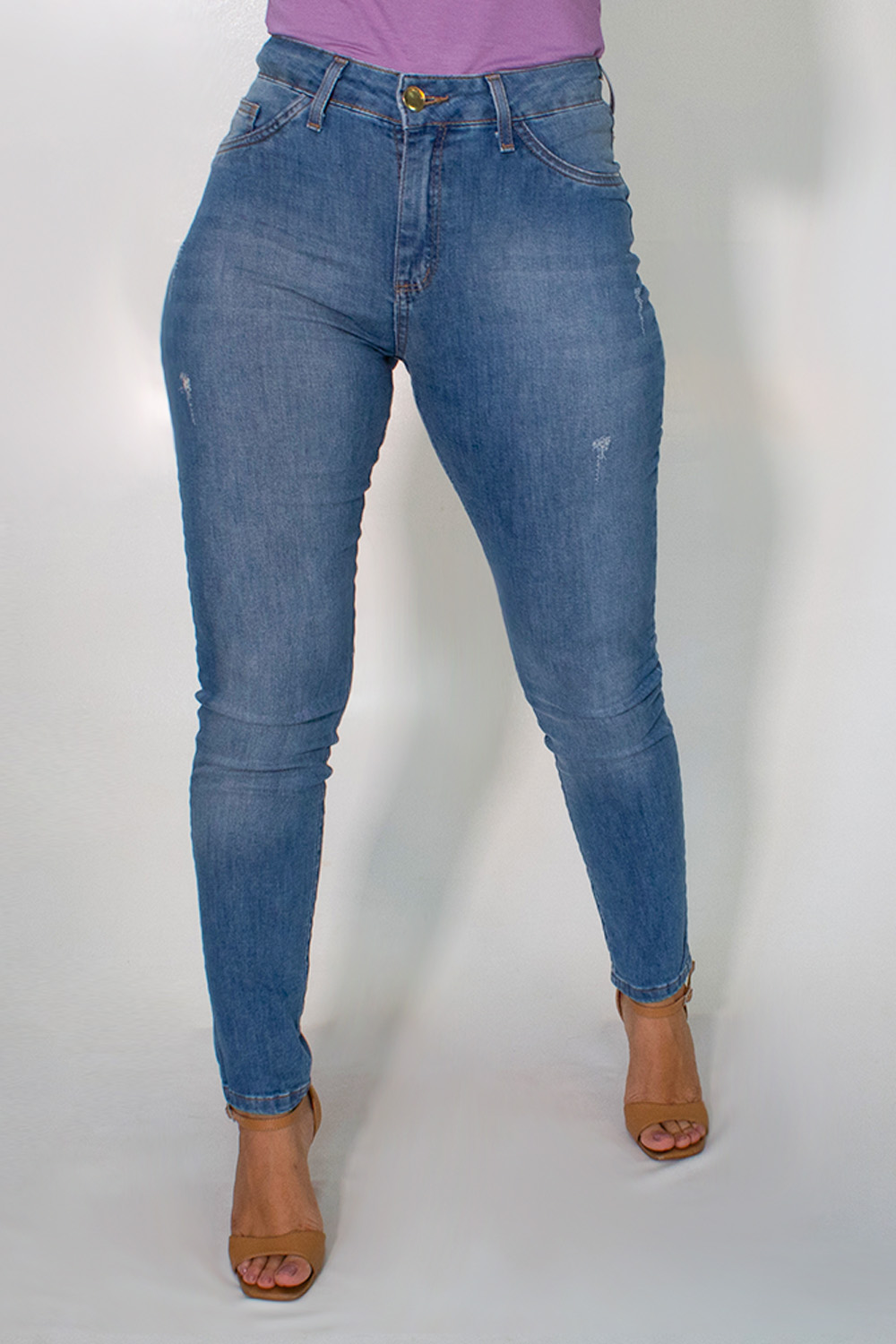 Calça Jeans Skinny Alta Feminina Tradicional Anticorpus