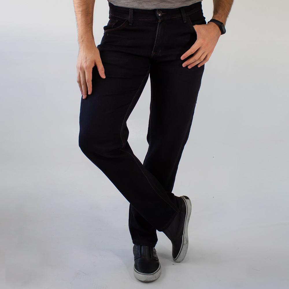 Calça Slim Jeans Masculina Preta Anticorpus