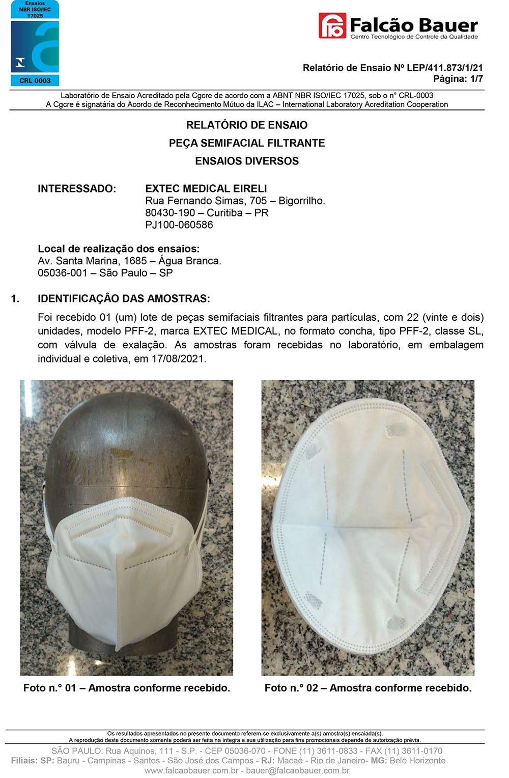 Máscara respirador KN95 - pacote 100 unidades