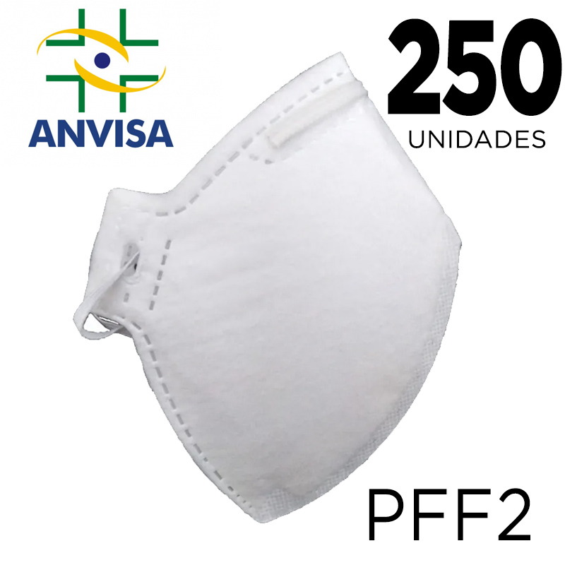 Máscara Respirador PFF2 / N95 caixa com 250 unidades - ANVISA 82167630001