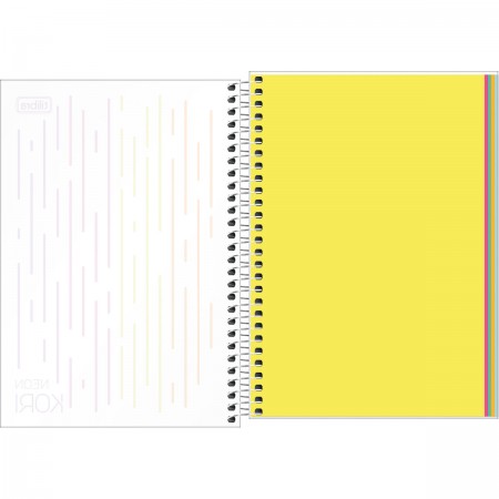 Caderno Espiral Neon Kori