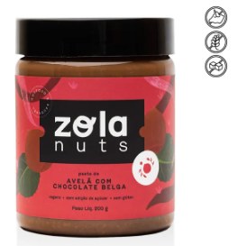 Zola Nuts - Pasta de Avelã com Chocolate Belga 200g