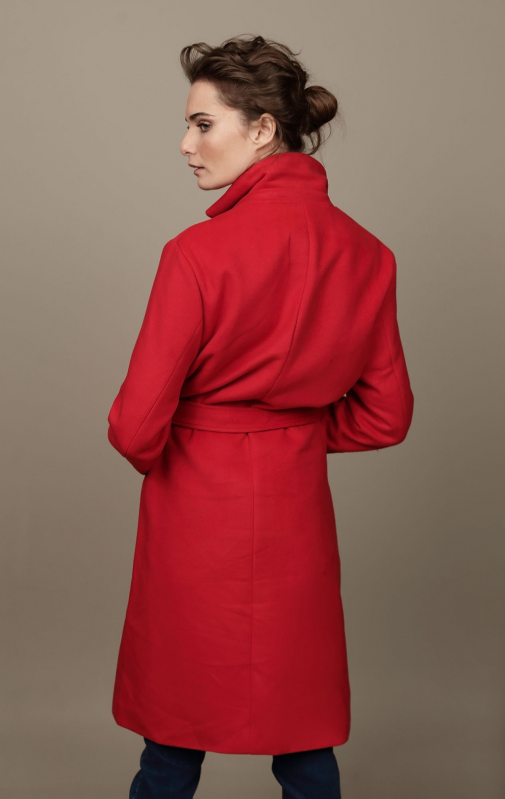 Casaco Lã com Amarração Vermelho - Foto 3