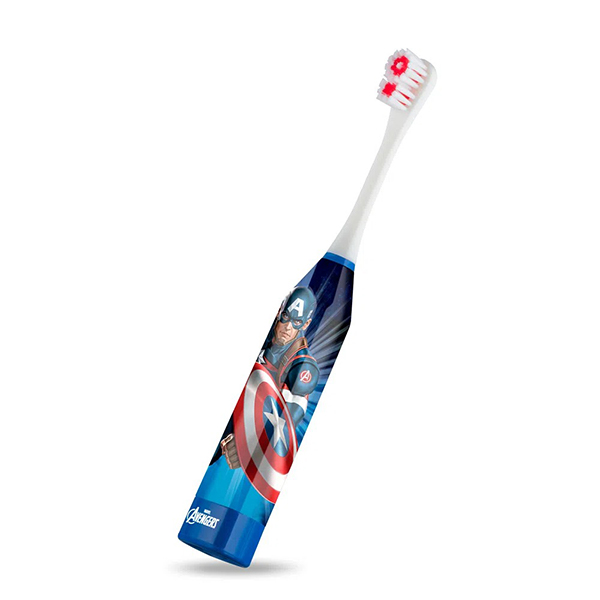 Escova Dental Infantil Elétrica Kids Health Pro (Capitão América) - Multilaser